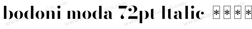 bodoni moda 72pt ltalic字体转换